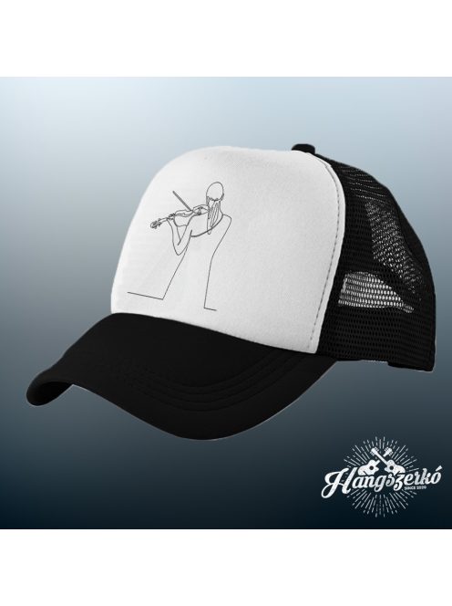 Vonós lány line art baseball sapka v2